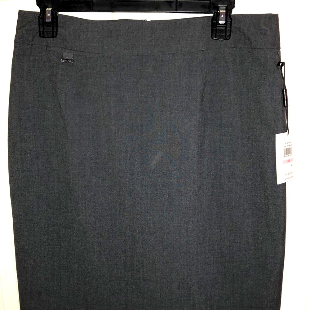 Gray Pencil Skirt